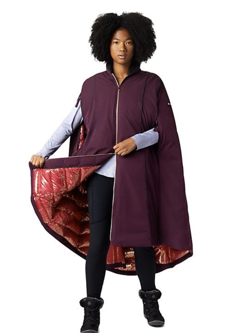 Columbia Women's Disney Frozen 2 Anna Down Cape XS Purple Dahlia