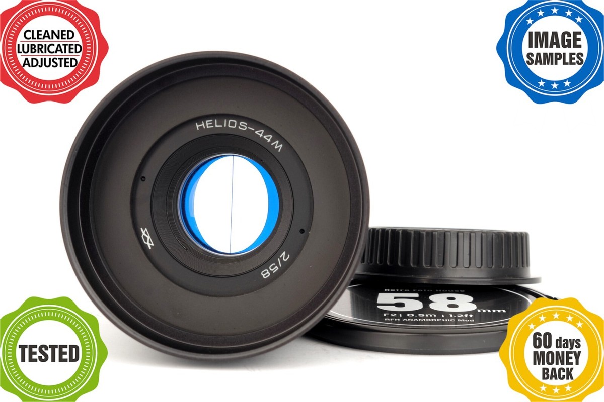 HELIOS 44 2/58mm Cine lens Canon EF mount *ANAMORPHIC BOKEH&FLARE