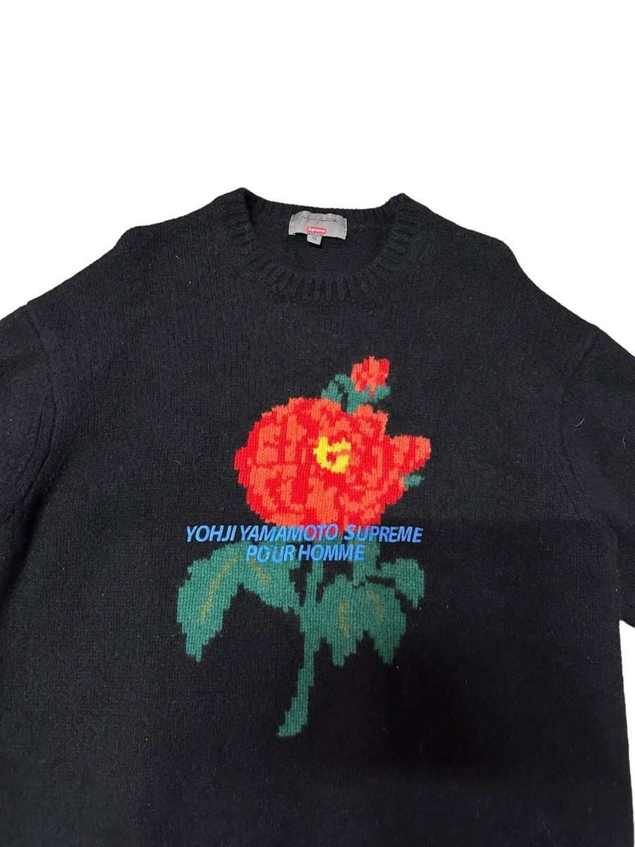 Supreme Yohji Yamamoto Sweater FW20 Black Size XL (Shrunk) Fits M