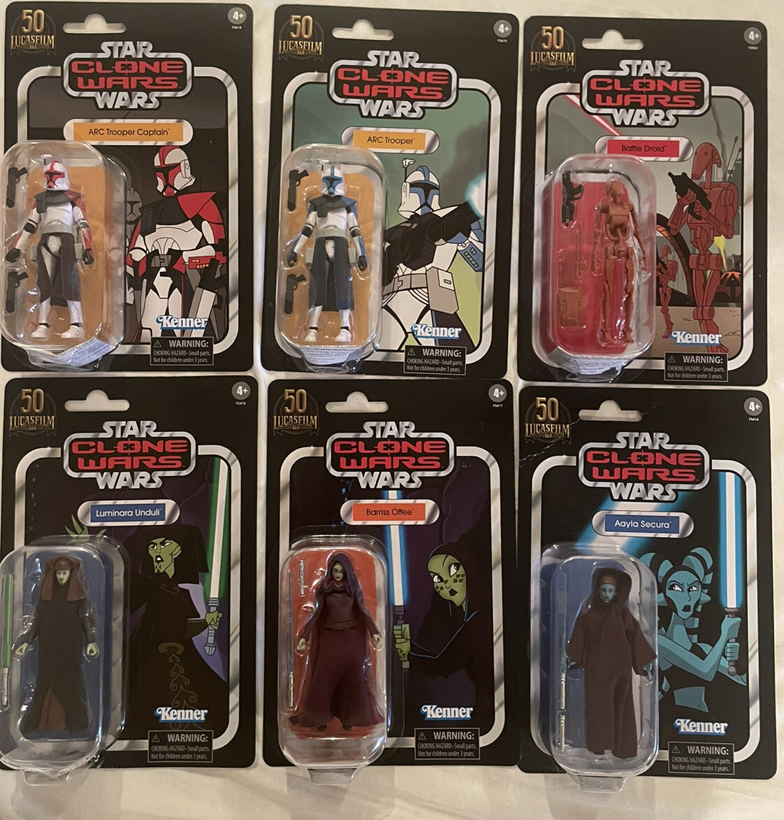 Star Wars Clone Wars Set Vintage Collection VC212 213 214 215 216