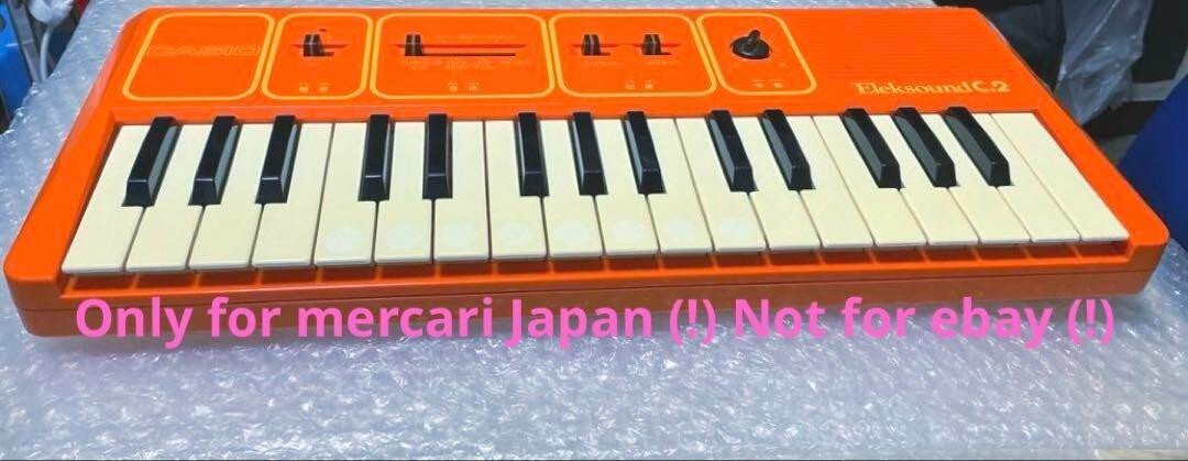 Casio MT-11 Orange Vintage Mini Synthesizer Japan Rare 1980s