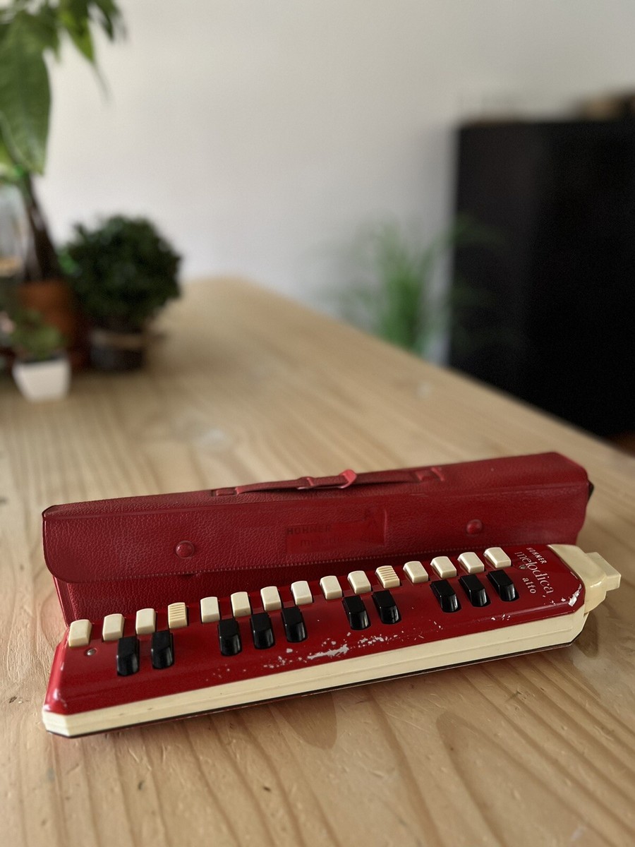 vintage hohner red melodica alto made in germany | eBay