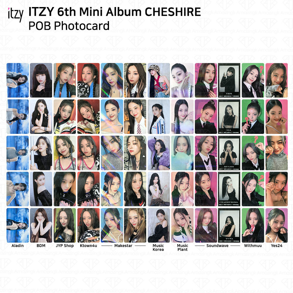 ITZY 6th Mini Album Cheshire Official Photocard POB Al BDM JYP MS