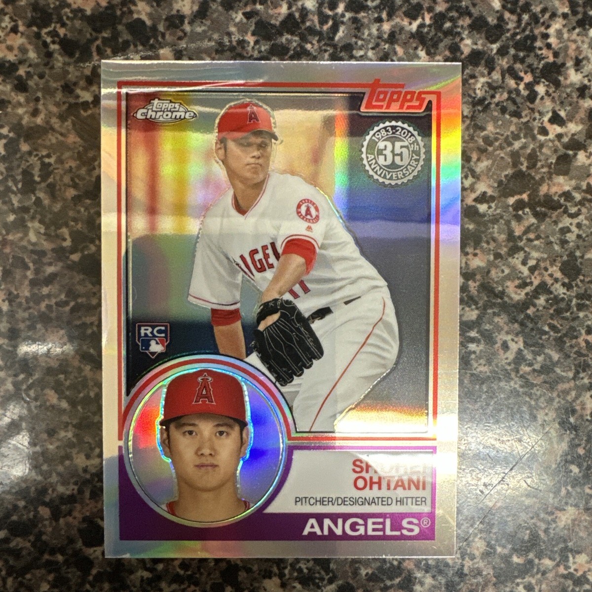 2018 Topps Chrome SHOHEI OHTANI 35th Anniversary Refractor Rookie