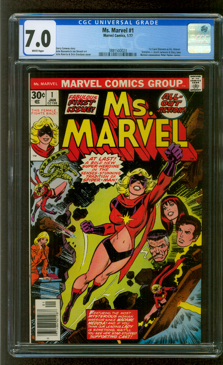 Ms Marvel 1 CGC 7.0 1st Carol Danvers Avengers 1/1977 | eBay
