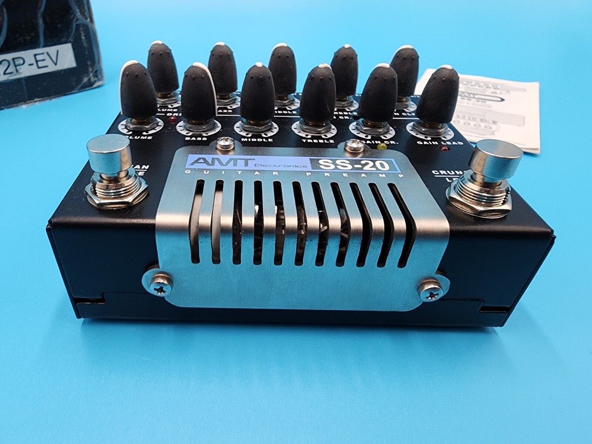 AMT SS-20 Tube Preamp Guitar Effect Pedal 3 Channel Overdrive