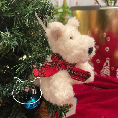 Jellycat MUNRO SCOTTIE DOG DECORATION ORNAMENT New BNWT RETIRED