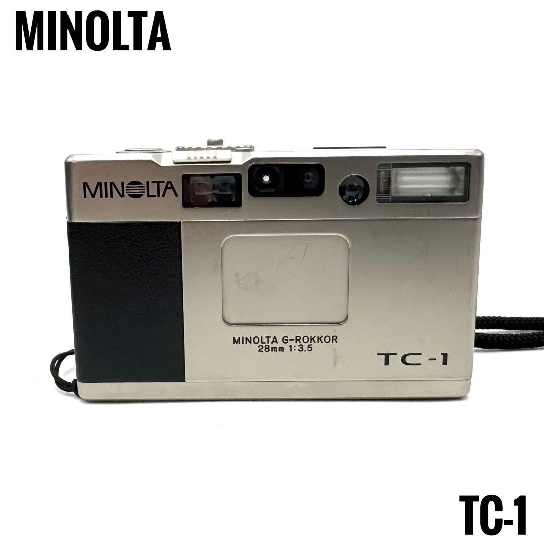 Minolta TC-1 35mm Film Camera Titanium Compact G-Rokkor 28mm f/3.5