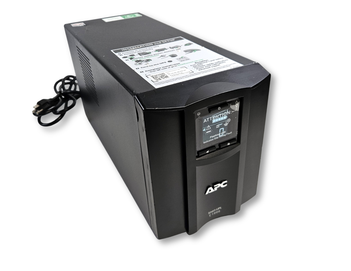 APC Smart-UPS C1000 SMC1000C 1000VA 600W Tower UPS w/ Good OEM