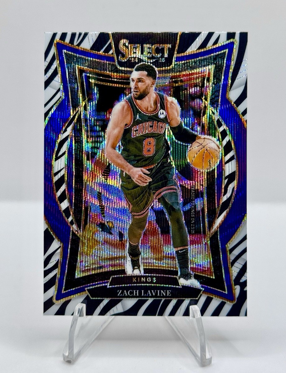 2024-25 Panini Select ZACH LaVINE Zebra Prizm Concourse #10 Kings