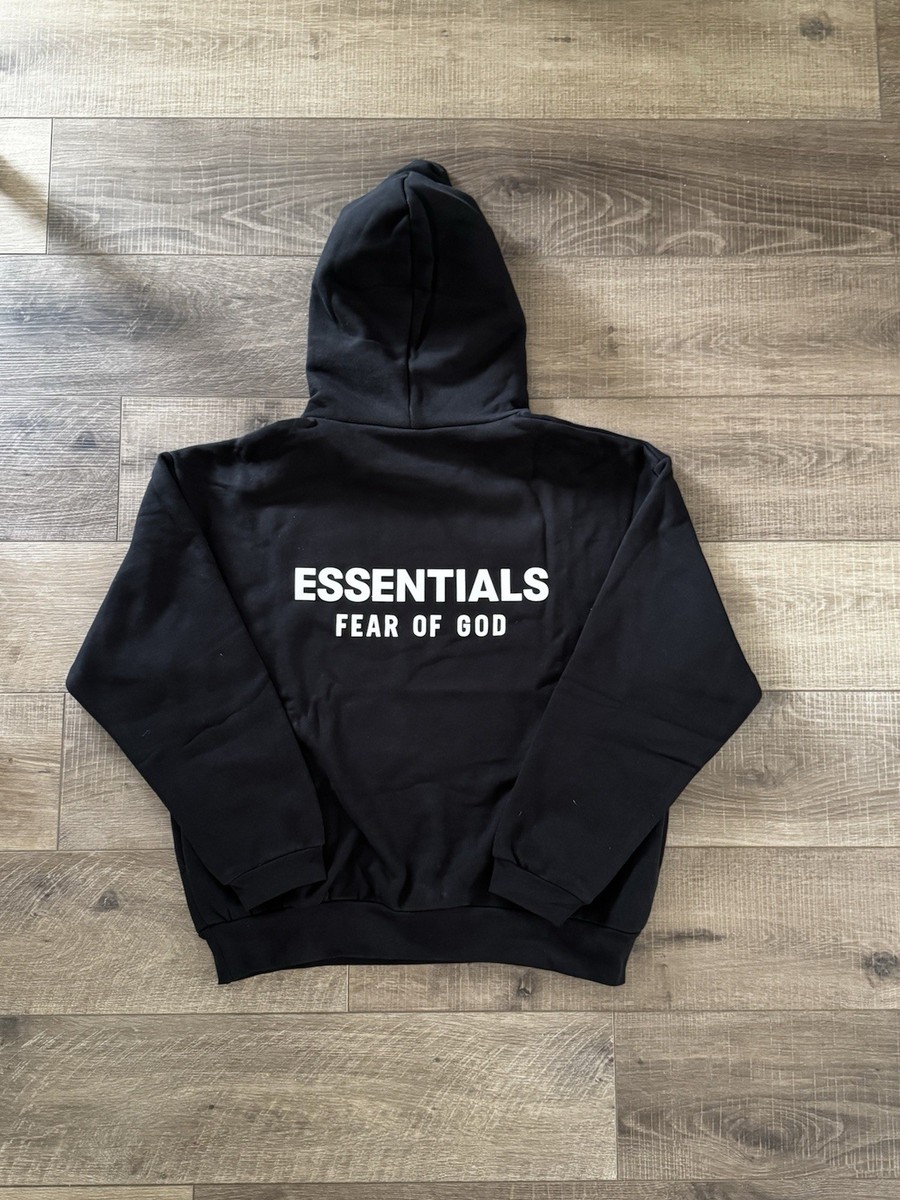 Fear Of God Essentials Hoodie “Black” Size XXL | eBay