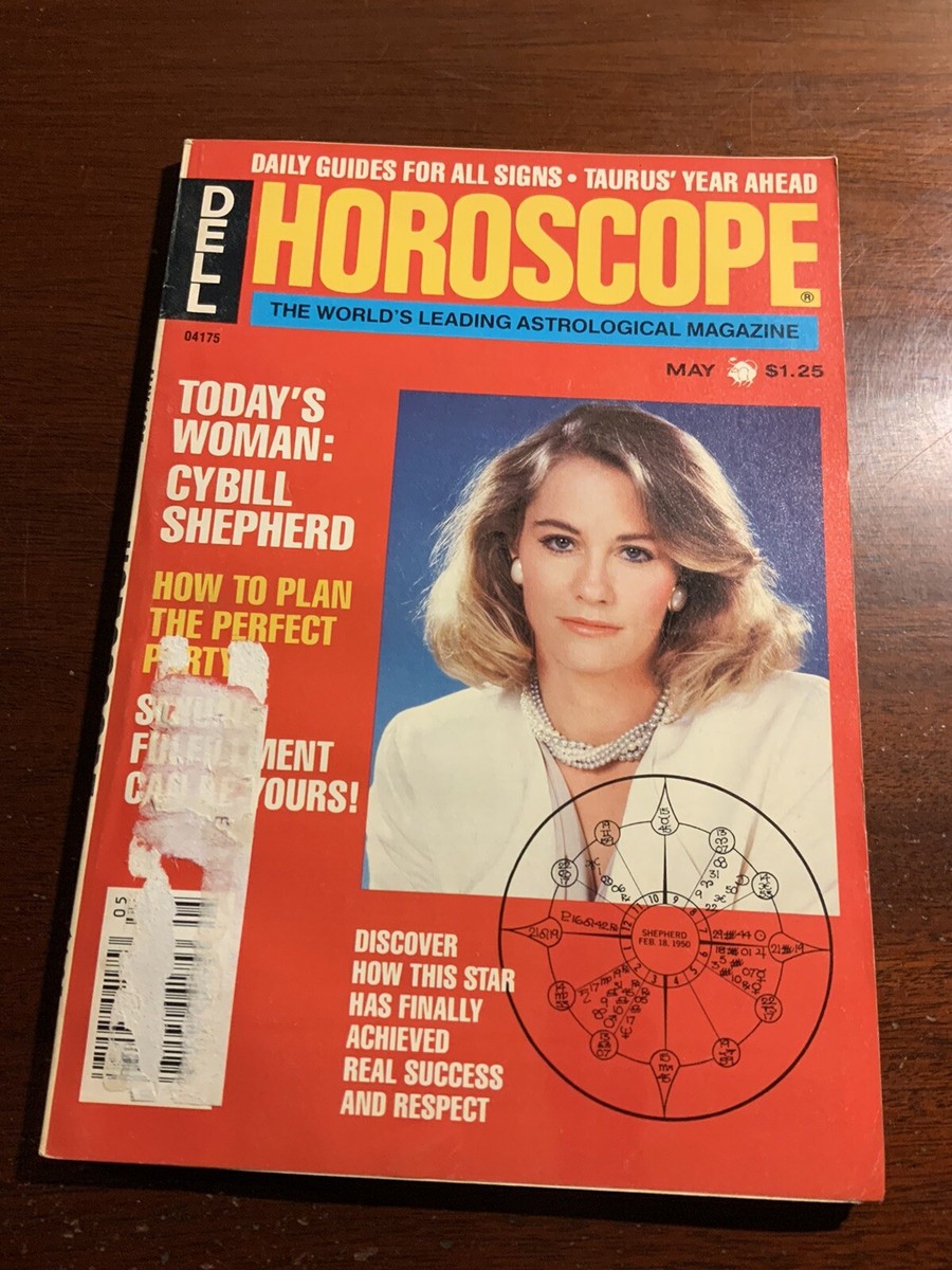 Dell Horoscope May 1987 Vintage Astrology Cybill Shepherd Party
