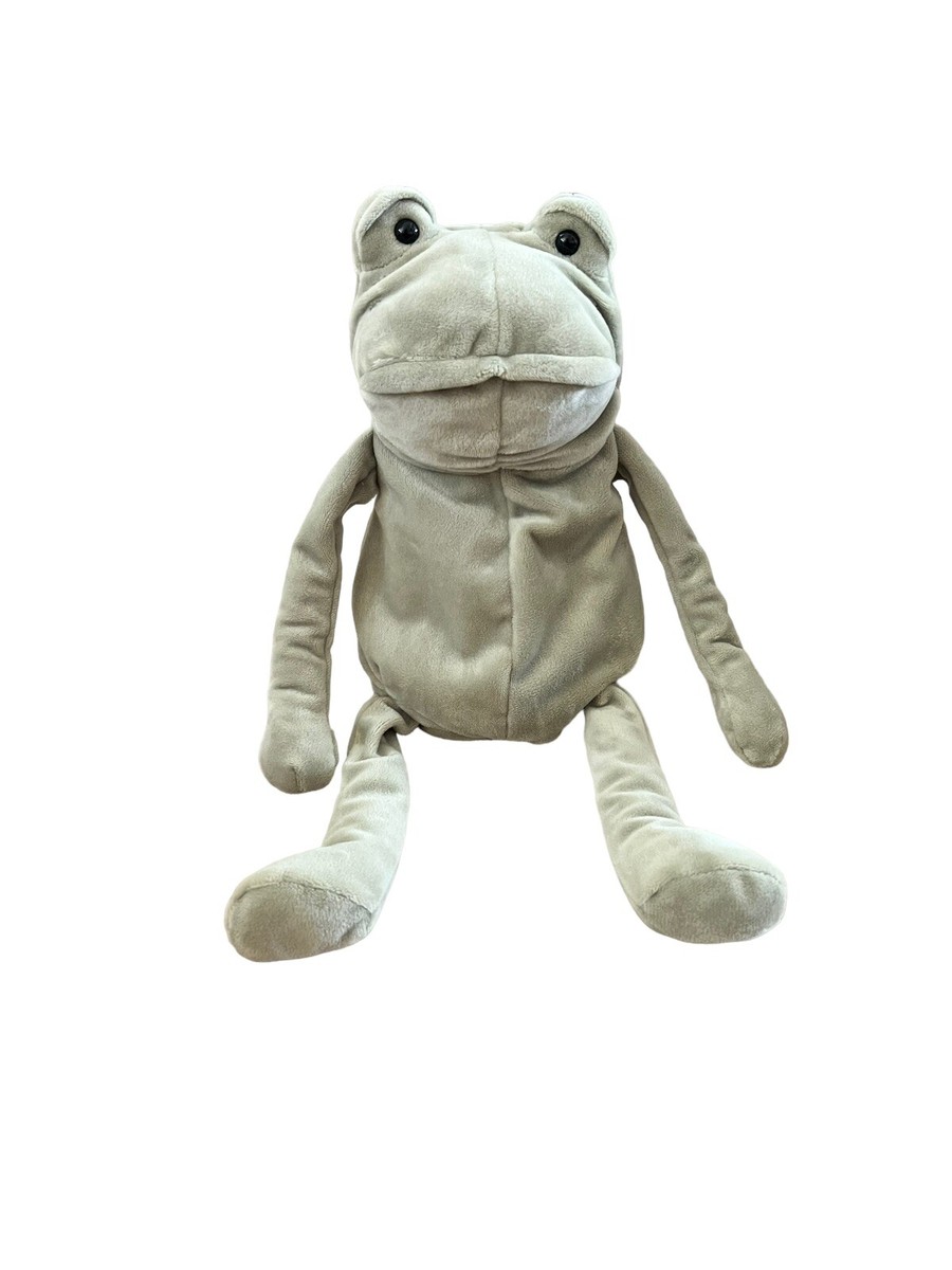 RARE Original RETIRED Jellycat Little Fergus the Frog Plush Green