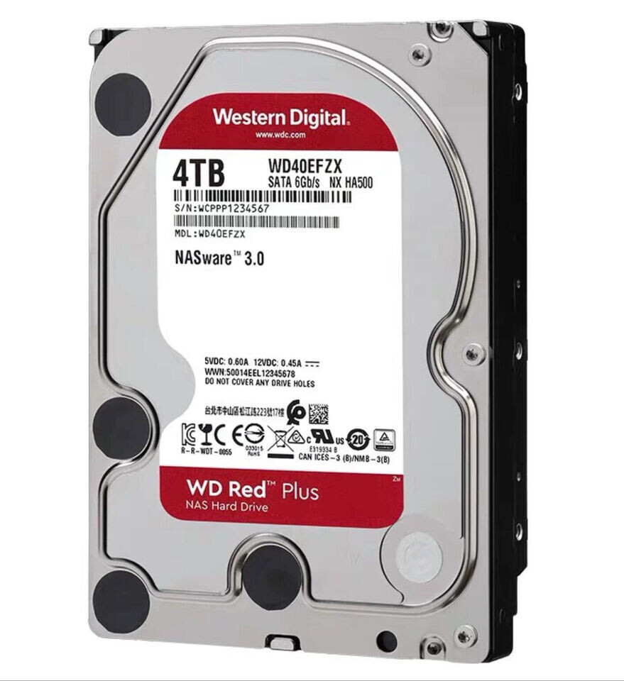 Western Digital Red Plus 4TB WD40EFZX 5400RPM 128MB Sata 3.5