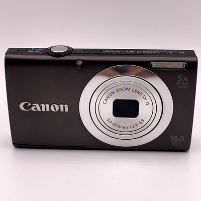Canon PowerShot A2400 IS 16.1MP Digital Camera – Black – Tested
