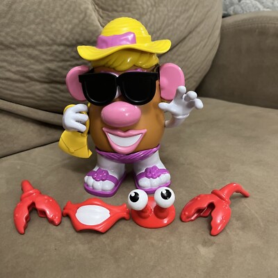 Mrs. Potato Head Beach Spudette Hat Feet w/ Toes Sunglasses Purse