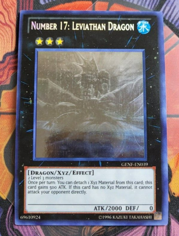 Number 17: Leviathan Dragon GENF-EN039 Ghost Rare Yugioh Card