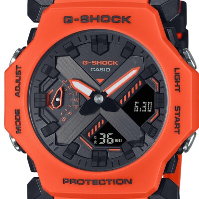 CASIO G-SHOCK GA-2300FL-4AJF Minimal Design Orange Analog Digital