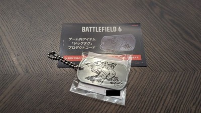 Battlefield 6 TGS 2025 PHYSICAL Dog Tag Bushido w/ In-Game Code