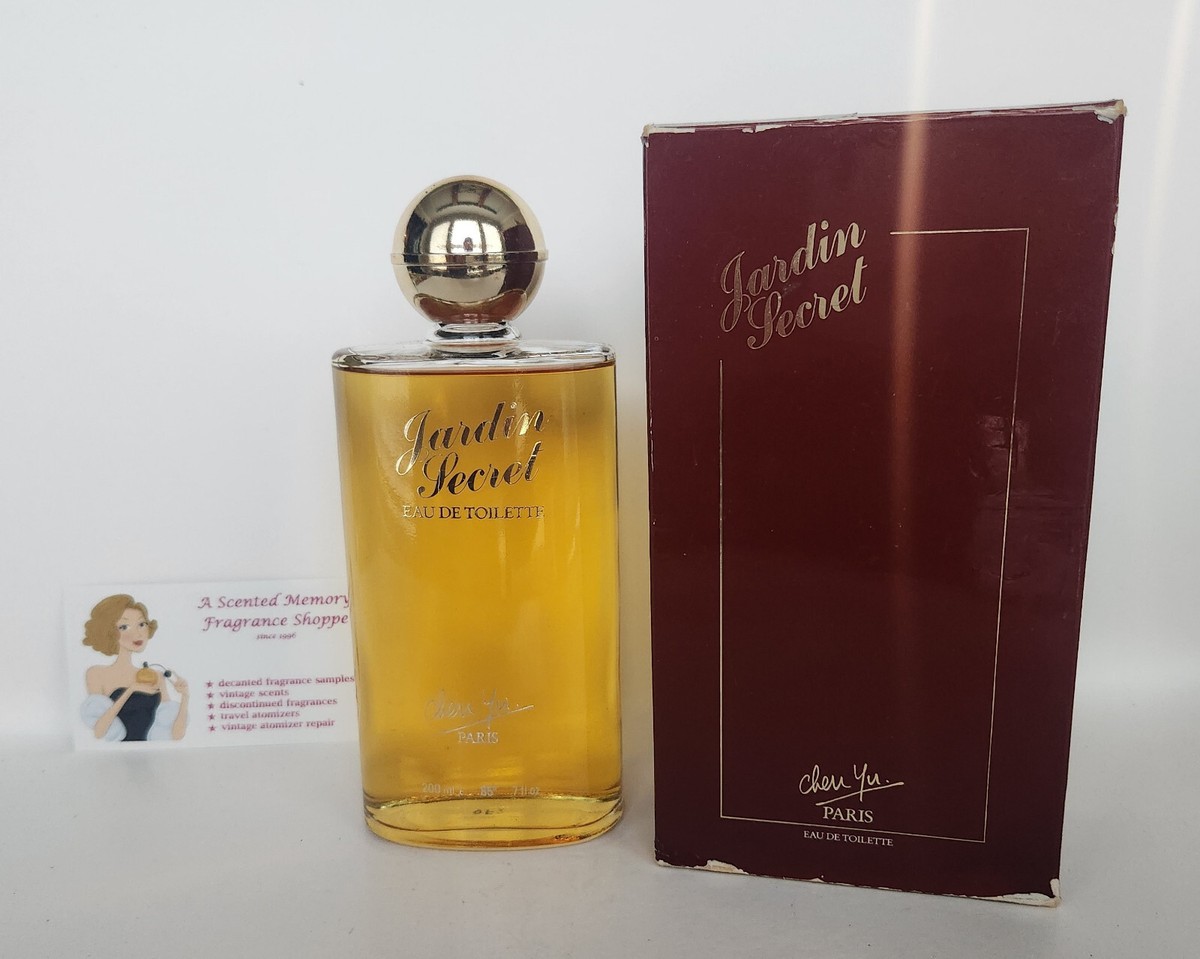Vintage Jardin Secret floral perfume by Chen Yu ~ Huge 6.8 fl oz