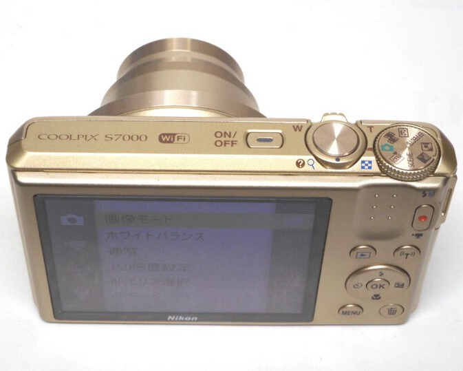 Nikon COOLPIX S7000 Digital Camera W. 20x Zoom Wide Lens Gold | eBay