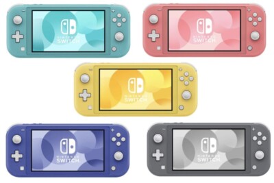 Nintendo Switch Lite Console & Cords Colors Various Total 5 Types