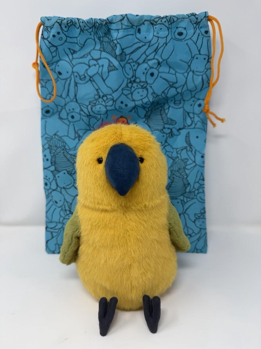 Genuine Budgeby Parrot Jellycat Comes With All Tags And Dust Bag