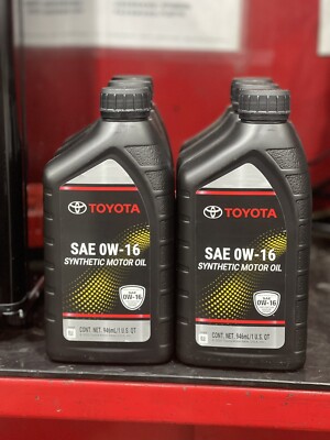 Synthetic Motor Oil SAE 0W-16 Fit Toyota/Lexus Genuine 6 QTS | eBay