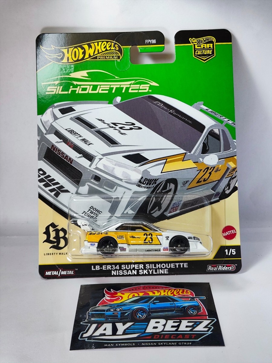Hot Wheels 2025 Silhouettes LB-ER34 Super Silhouette Nissan