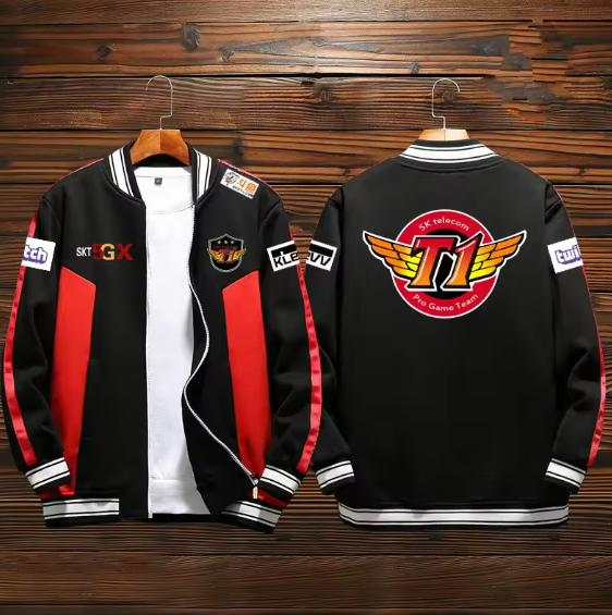 T1 Esports Team Baseball Uniform Jacket League Of Legends T1
