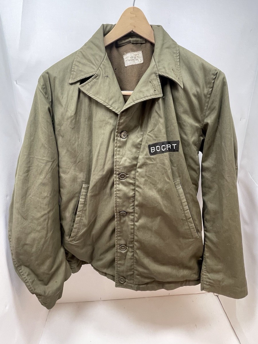 WWII USN N-4 Deck Jacket Size 36 1944 Navy Contract NXSX 83893 | eBay
