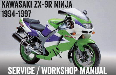 1994-1997 Kawasaki ZX9R ZX-9R Ninja Repair Workshop Service Manual