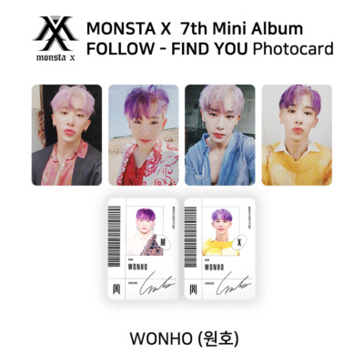 MONSTA X 7th mini album FOLLOW FIND YOU Official Photocard WONHO