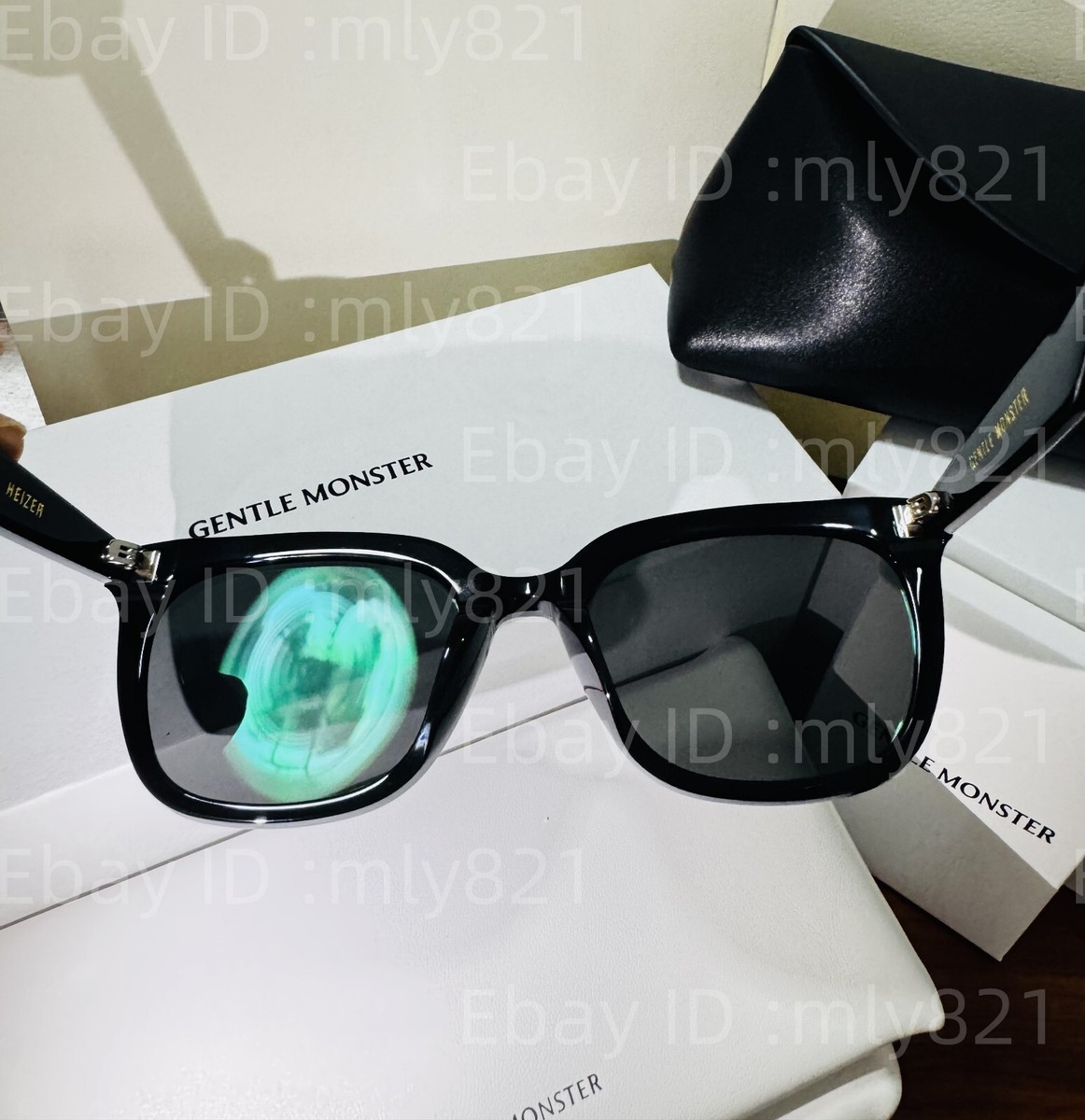 GentleMonster Sunglasses Heizer 01 Black Frame Black Lenses | eBay
