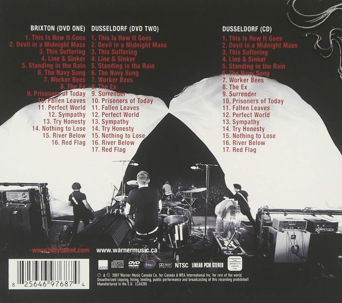 BILLY TALENT: 666 LIMITED 3 DISC EDITION CD + DVD Music Concert