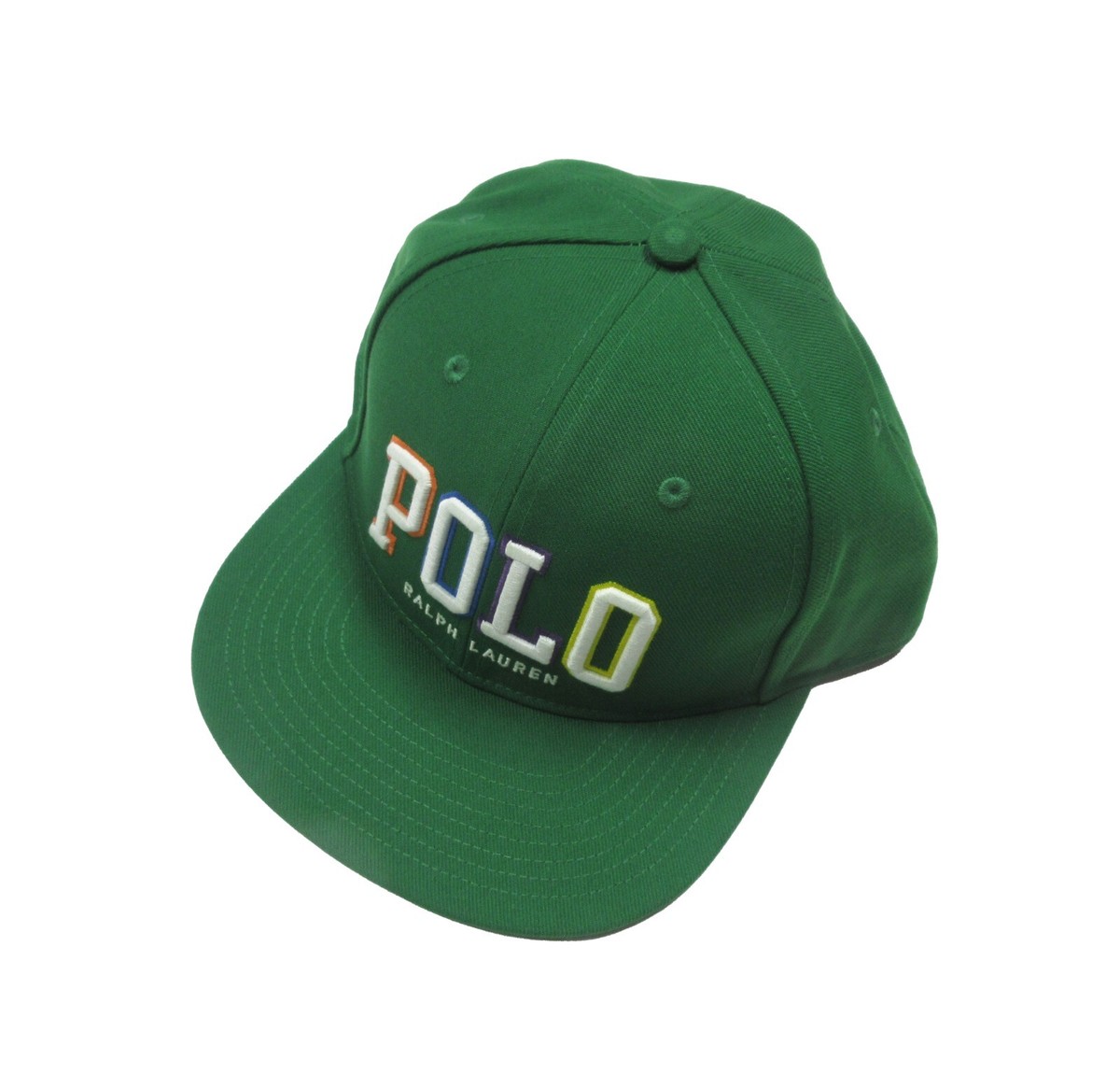Polo Ralph Lauren Men's Green Embossed Logo Snapback Baseball Hat
