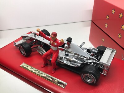 HOTWHEELS C7332 FERRARI F2003-GA F1 #1 SCHUMACHER -CHROME 1:18