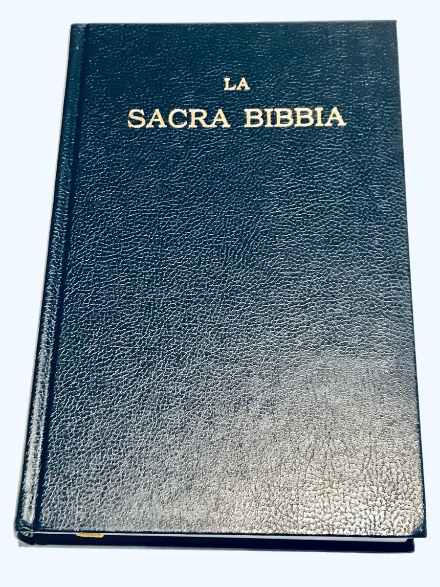 Italian Language Bible, La Sacra Bibbia, Revised Luzzi, Blue