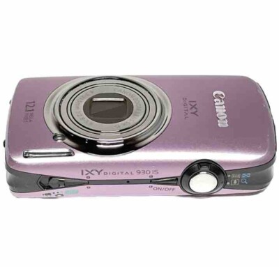 Canon IXY DIGITAL 930 IS Purple Pink W/Battery, Charger Made In
