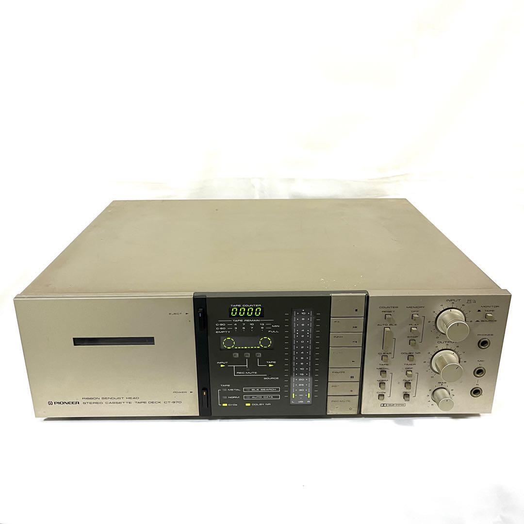 Pioneer CT-970 Stereo Cassette Deck Vintage Japan FOR PARTS/REPAIR