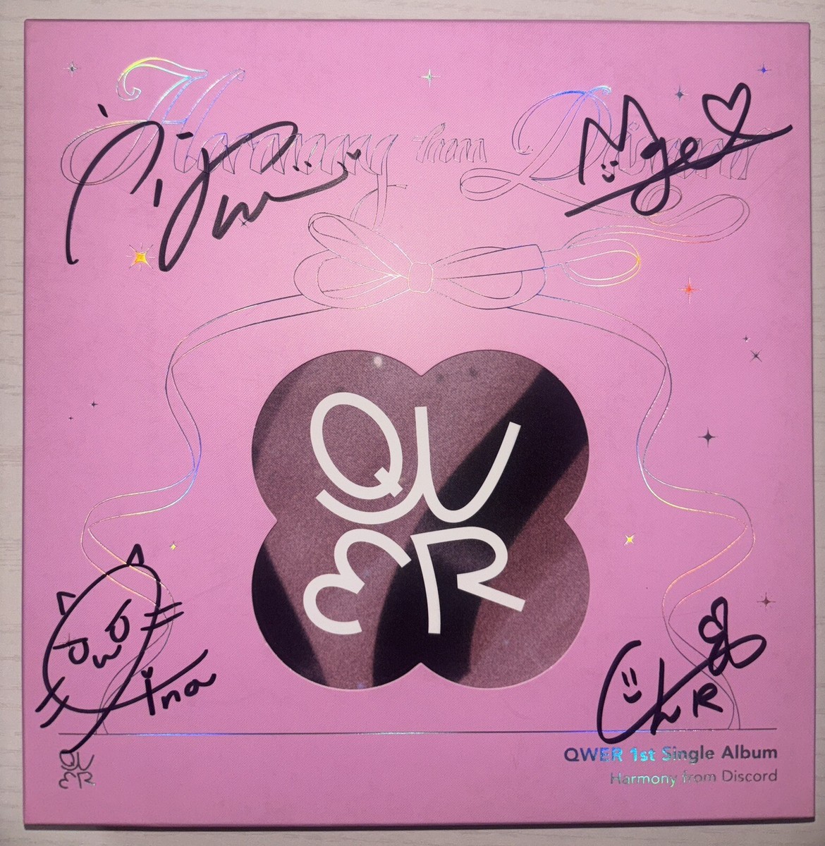 QWER [Harmony from Discord] All Member Autographed Signed Album | eBay