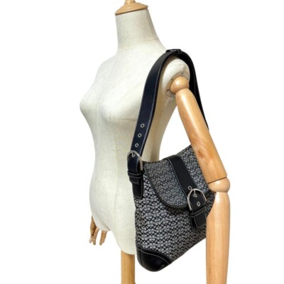 COACH Soho shoulder bag mini signature black unisex Bag 2805 | eBay