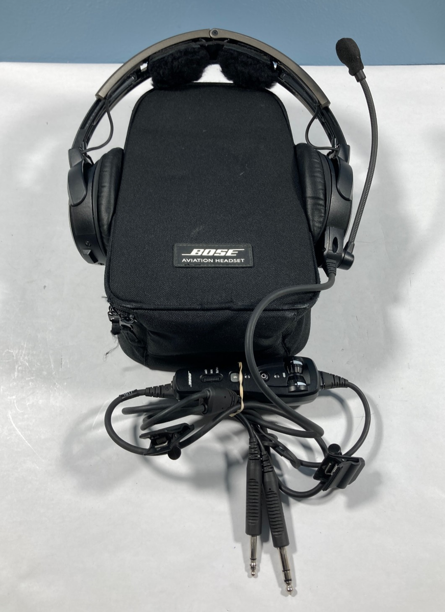 Bose A20 Aviation Headset Dual GA Plug with Bluetooth + Soft Case