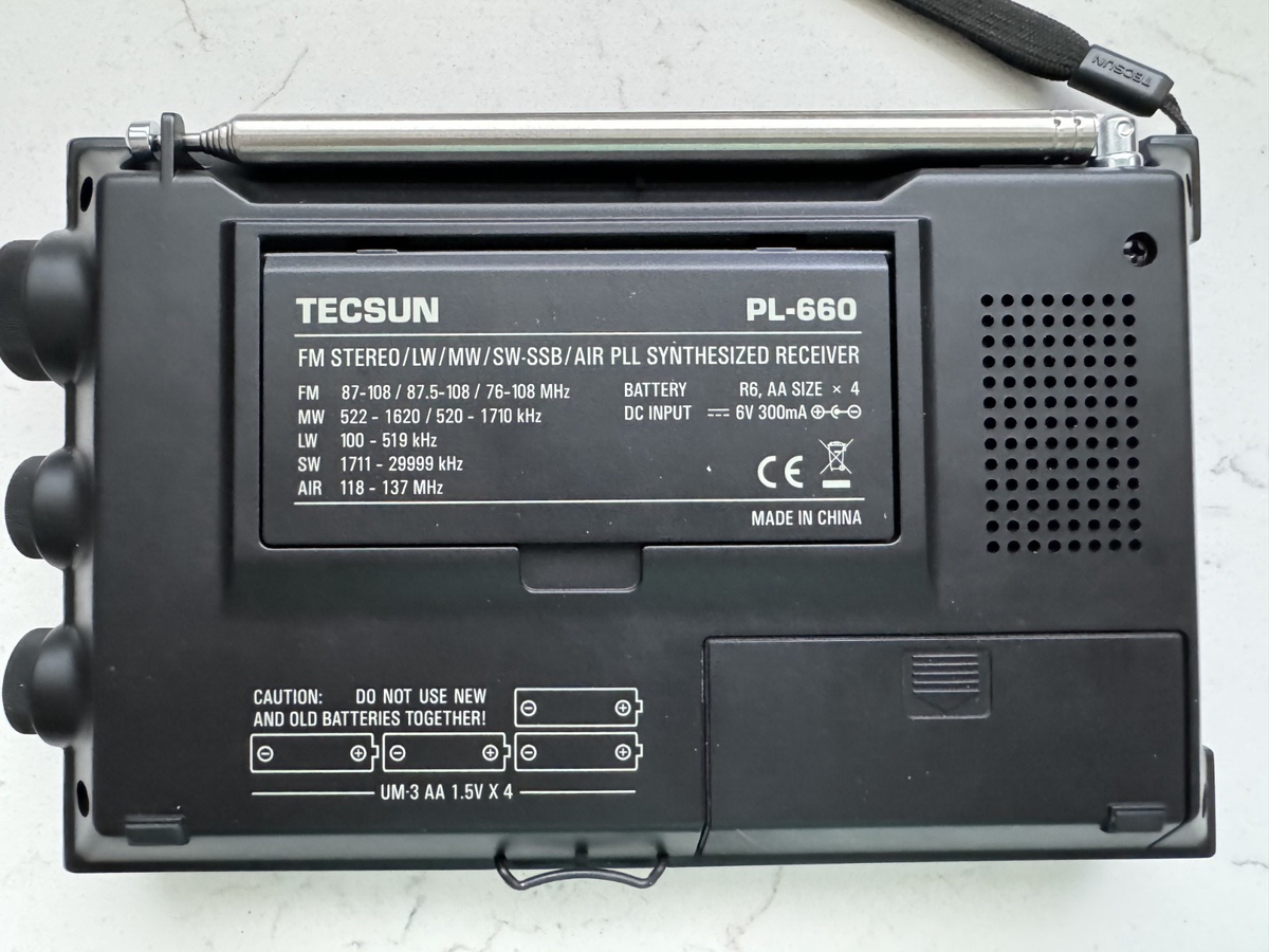 TECSUN PL-660 PLL World Band Reciever Air Band Synchronous