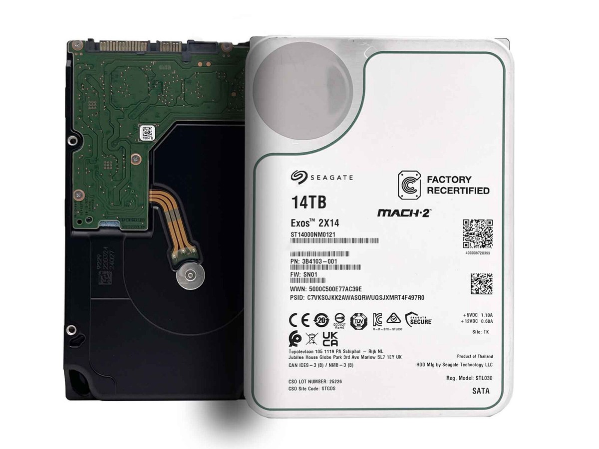 Seagate Exos 2x14 Mach2 14TB 7200RPM SATA6Gb/s 3.5 Enterprise HDD
