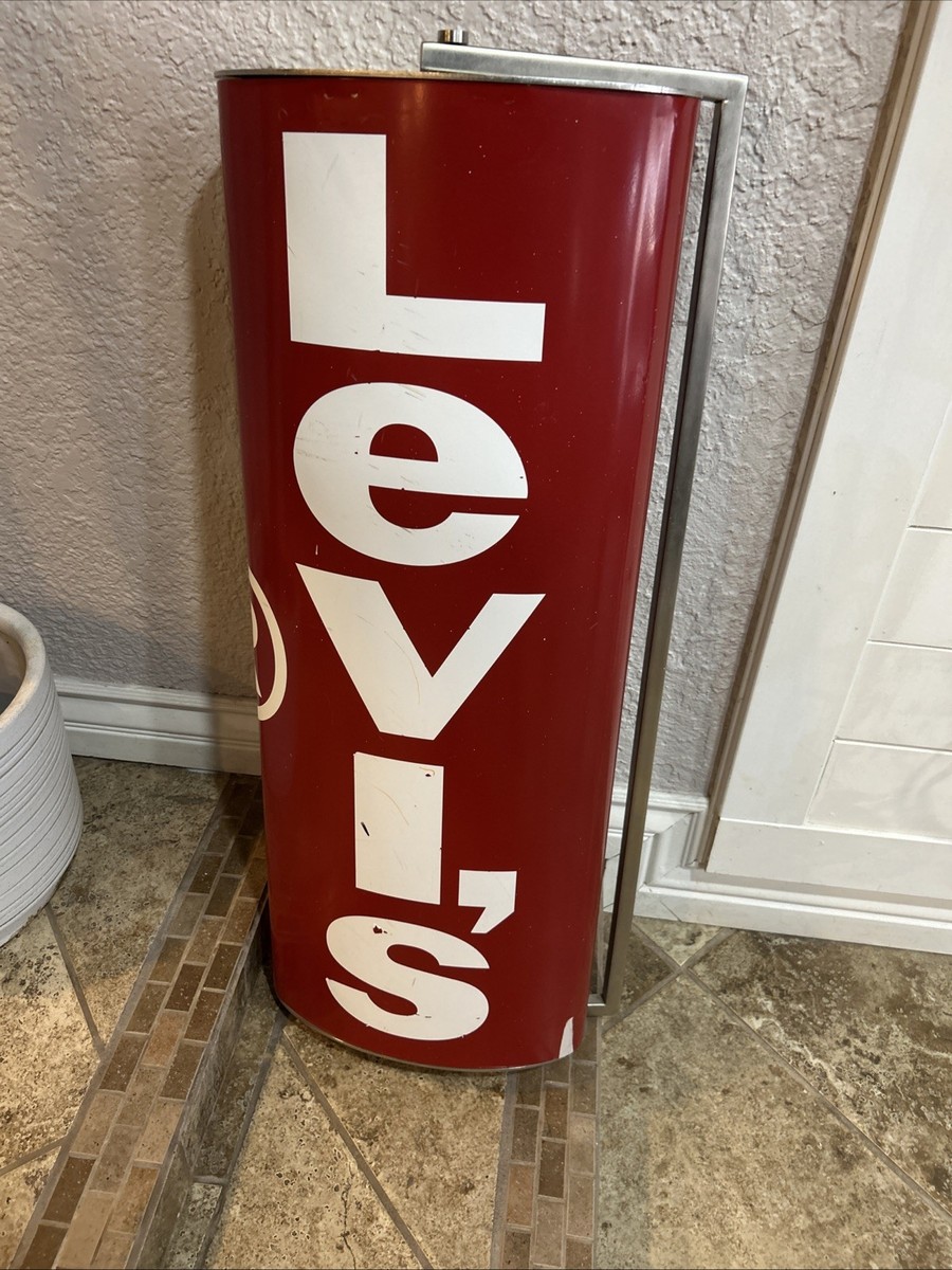 Levis Red Tab Jeans Store Display Sign Adverstising Metal 30” H | eBay