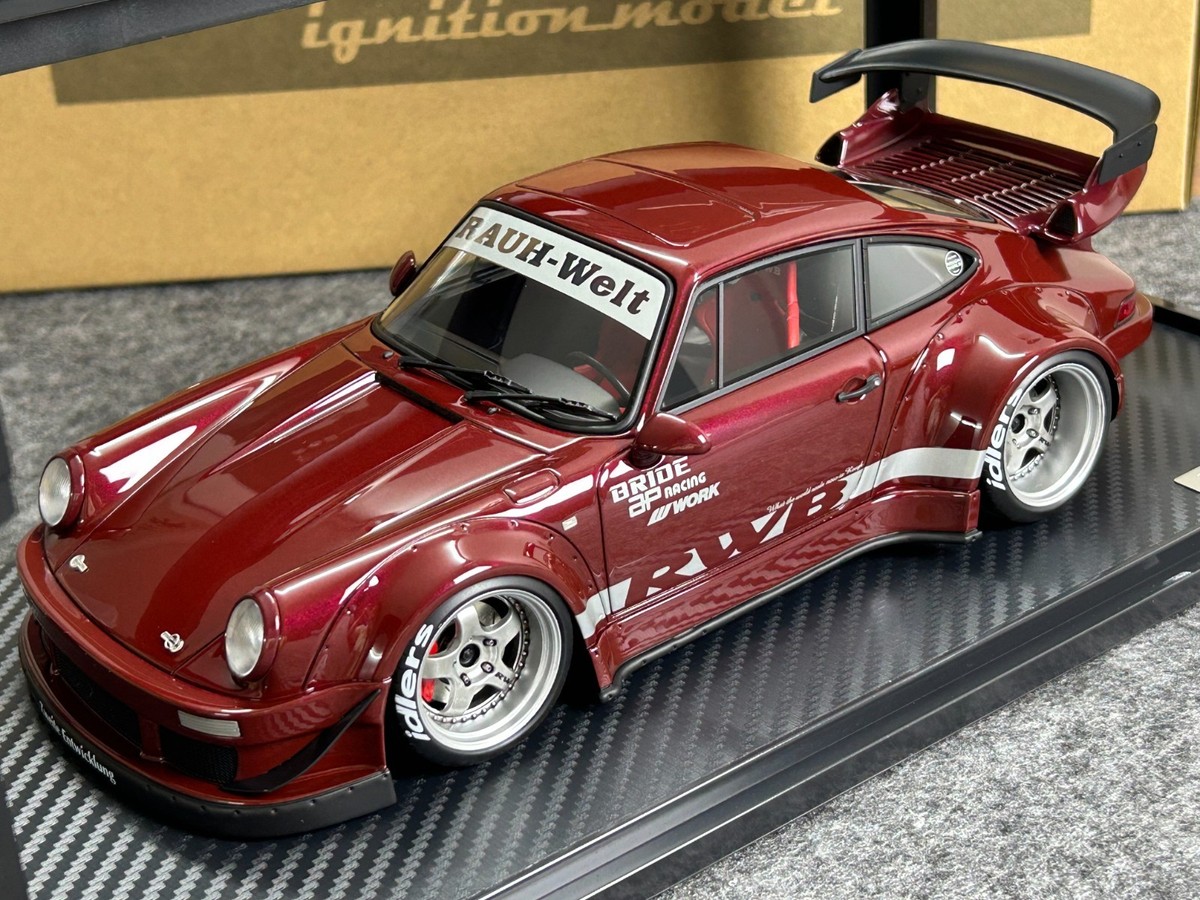 Ignition Model 1/18 RWB Porsche 930 Dark Red RAUH-Welt 911 Nakai