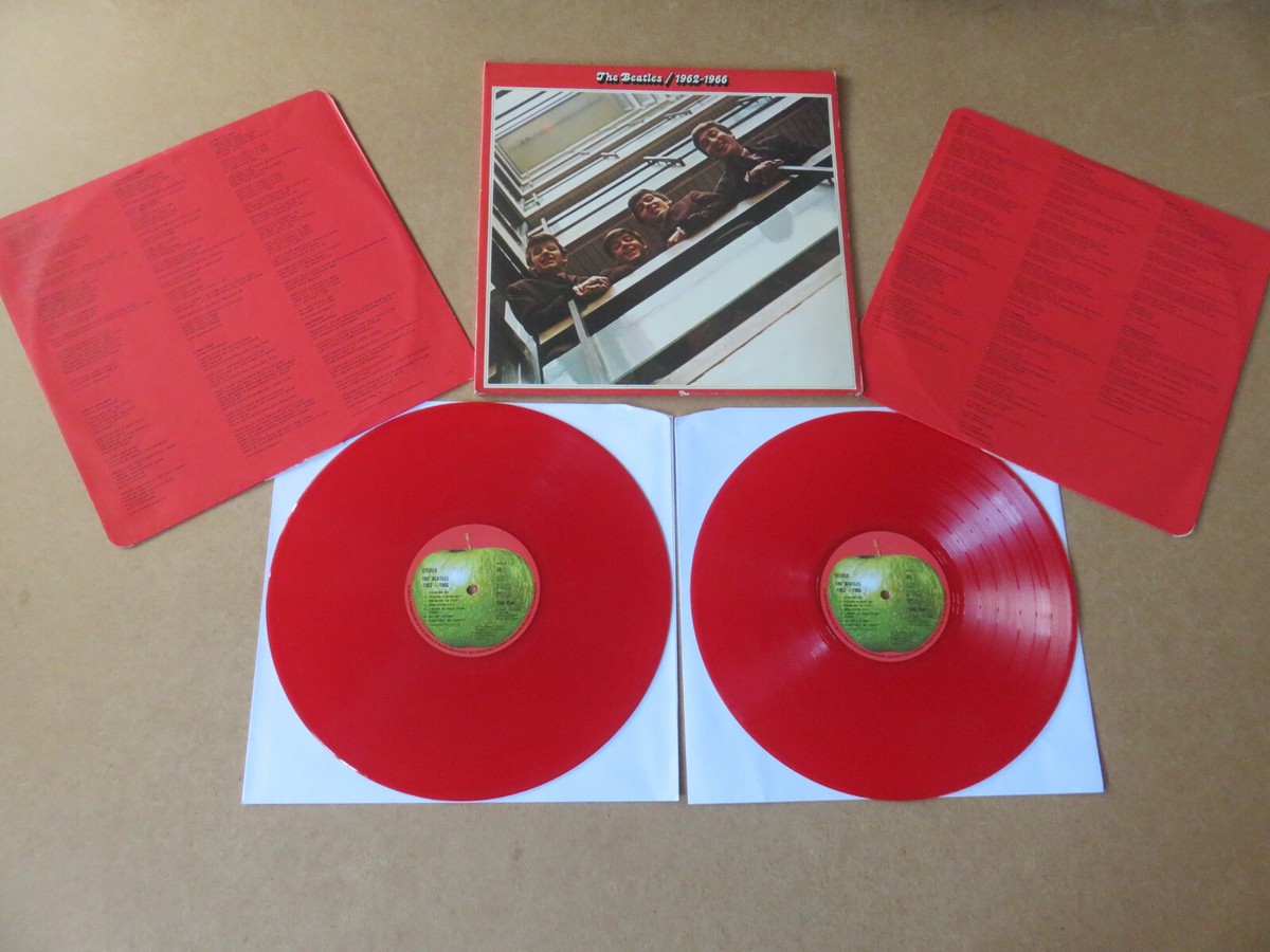 THE BEATLES 1962-1966 APPLE RECORDS 1978 UK RED VINYL PRESSING 2 x