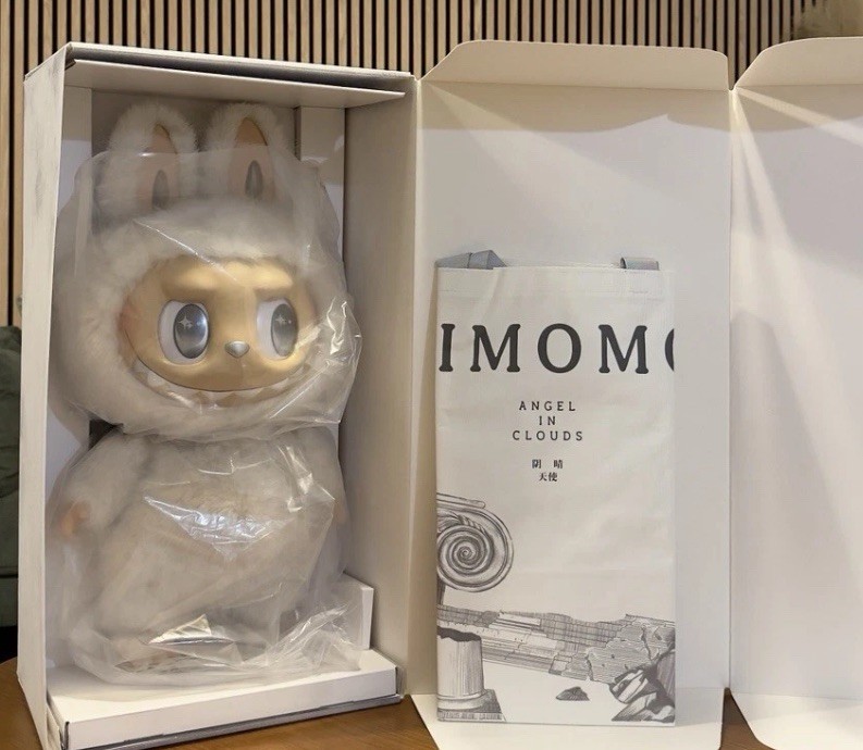 POP MART Authentic The Monsters Zimomo Labubu Angel In Clouds Doll