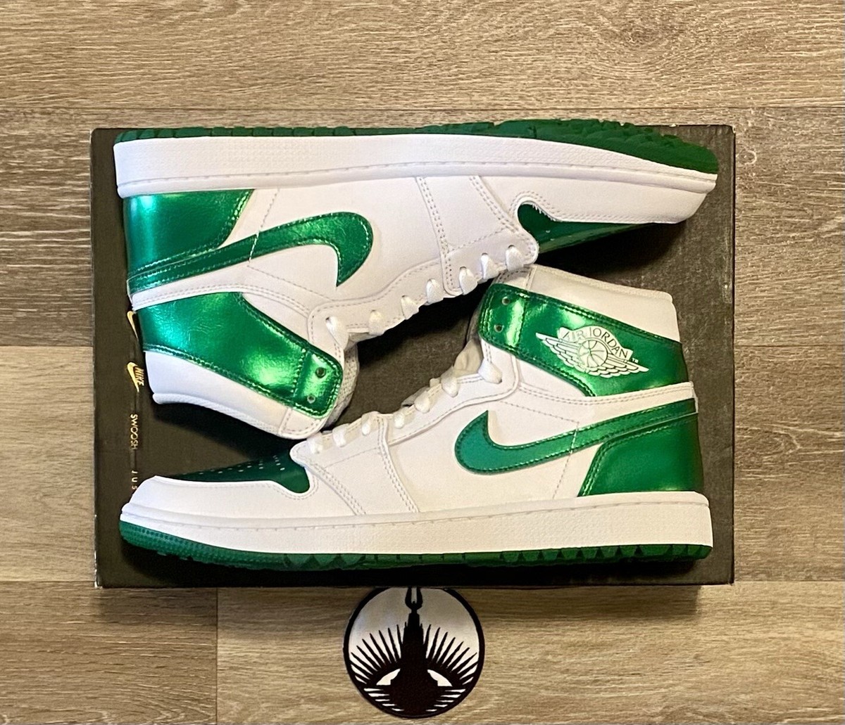 Nike Air Jordan 1 High G Retro Metallic Pine Green Golf DQ0660-130